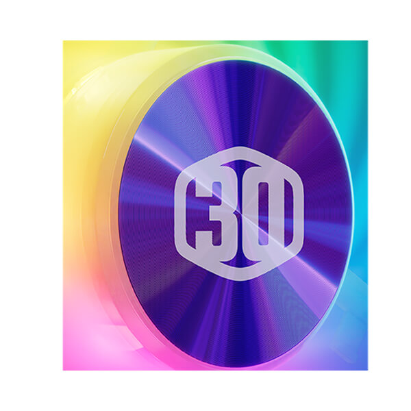 Cooler Master Mobius 120P ARGB 30th Anniversary Edition Cabinet Fan (Single Pack) - Black